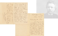 1901年4月29日作 格里格 致作曲家波萨亲笔信