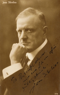 约1928年 西贝柳斯 签名照