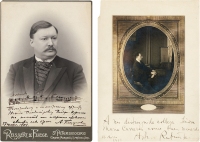 1904、1918年作 格拉祖诺夫、阿图尔·鲁宾斯坦 签名照二帧