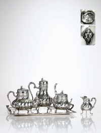 1890年制 纯银咖啡茶具 （六件套）