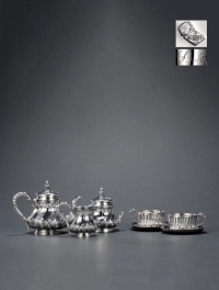 1895年制 纯银咖啡茶具 （五件套）