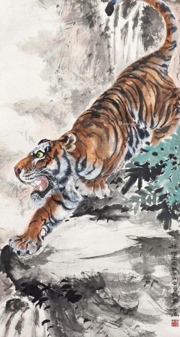 吴寿谷     1986年作 老虎