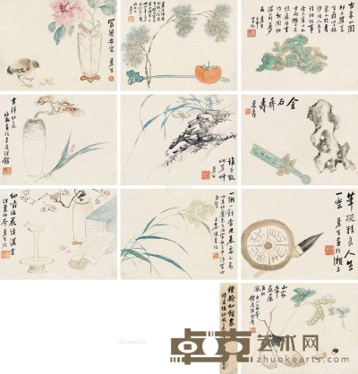 陈鸿寿     壬申（1812）年作 种榆仙馆墨妙册 22.5×29cm×10