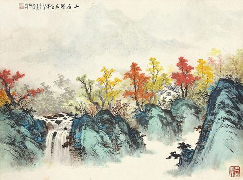 杨鸿坤 山居图