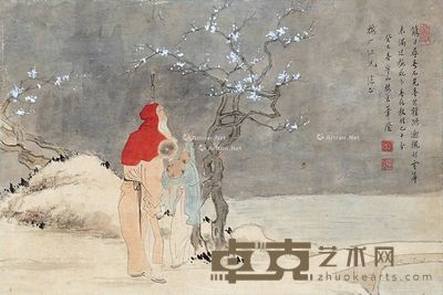 邵苇澄 踏雪寻梅 25×37cm