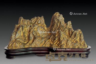 清 灵璧石山子《寿同五岳》 22×23cm