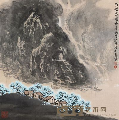 刘书民 江峡春暖 68×68cm