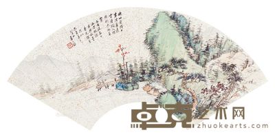 卢子枢 山水 19×54cm