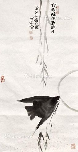 马贵仁 夜临瑶池鱼吞月