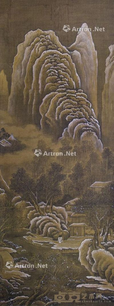 佚名 雪霁图 150×57cm