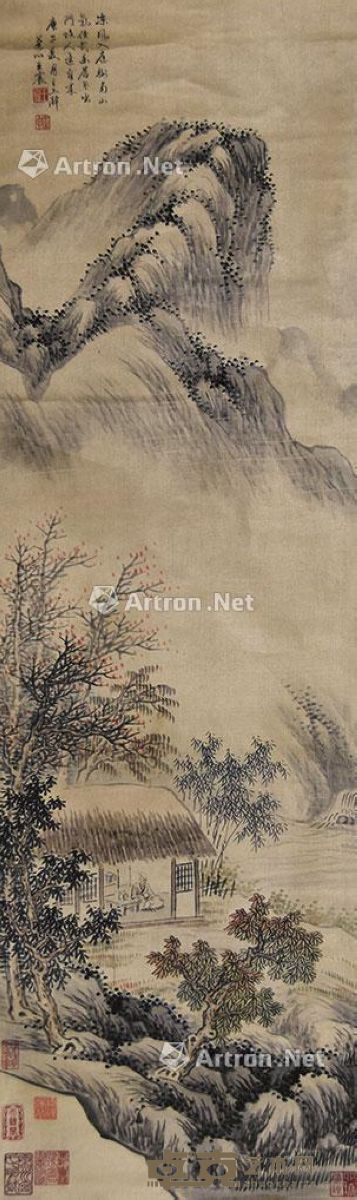 王宸 高山幽居图 102×29cm