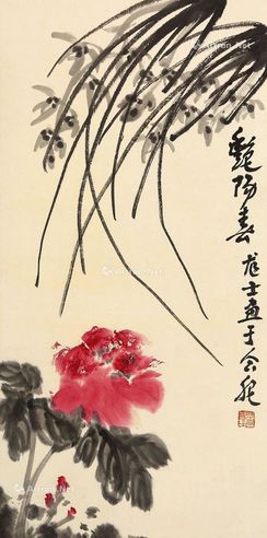 萧龙士 兰花