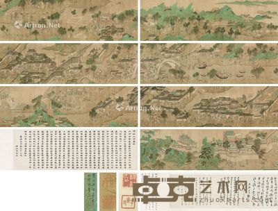仇英 摹宋张择端-清明上河图画 758×33.8cm