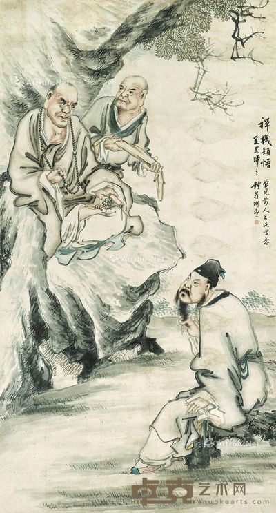 钟葆珩 襌机颖悟图 148×80.5cm