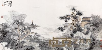 于亨 荷塘 68×136cm