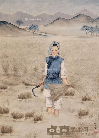 庞薰琹 秋收 56×40cm