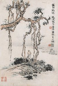 钱松嵒 抵株图