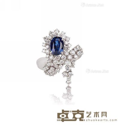 3.29克拉皇家蓝色蓝宝石戒指 --