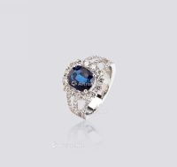 2.9克拉斯里兰卡皇家蓝色蓝宝石戒指