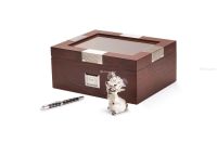 意大利OTTAVIANI 雪茄盒、招财鼠、925银笔套装