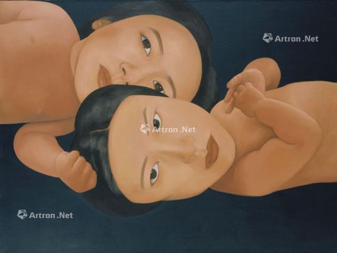 马六明 二〇〇〇年作 婴儿1号 油画画布