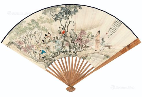 花元 采芝图、夜宴图