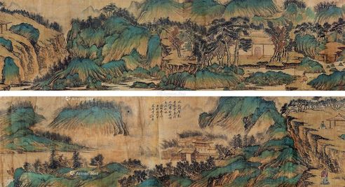 仿古山水 纸本