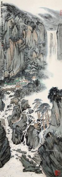 亚明 黄山云来图