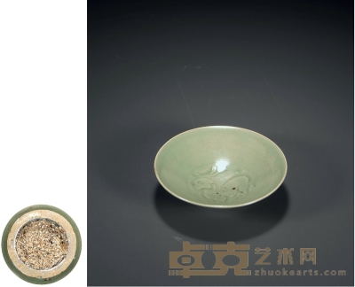 明以前·耀州窑刻花纹茶盏 高：3cm 直径：11.4cm