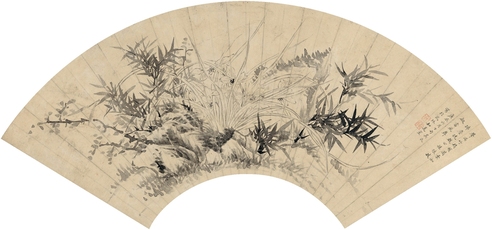 吴杏芬  兰竹图