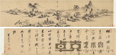 董其昌 烟江山居书画卷 243.5×29cm