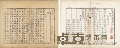 《宋史本纪》、《昌黎先生集》残叶 半框：21.2×15 cm 20.5×13.5 cm