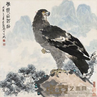 杨家聪 雄视山河壮 68×69cm