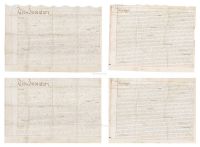 英美借约信贷证书（两件）1785年．1816年签署 羊皮纸