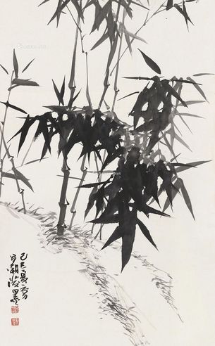 刘昌潮 墨竹