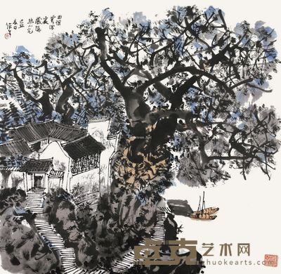 陈作丁 曲径云深处 69×92cm