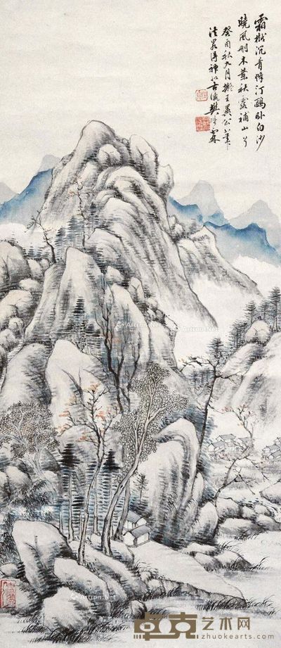 樊浩霖 山水 84×37cm