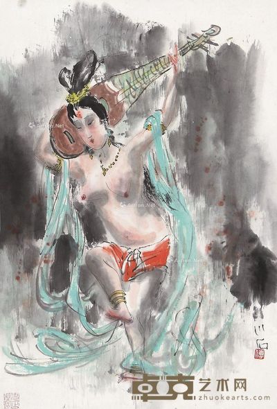 傅小石 人物 62×42cm