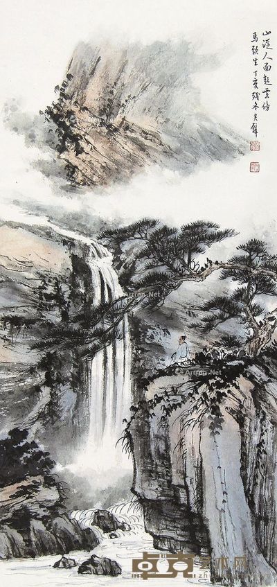 黄君壁 山水 68×33cm