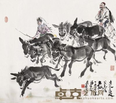 黄胄 赶驴 69×78cm