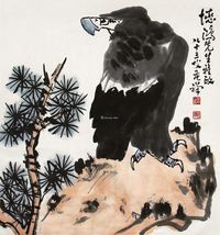 李苦禅 松鹰图