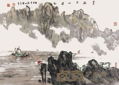 张善平 穿越巴山蜀水 55×75cm