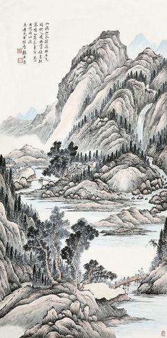 楼辛壶 山水