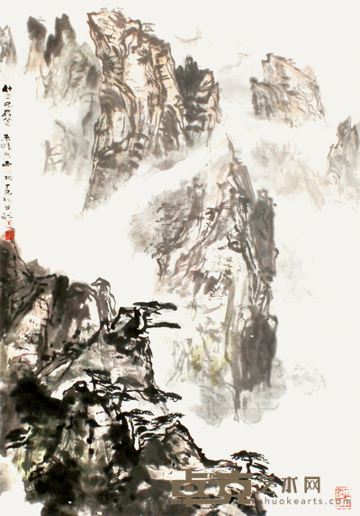朱峰 山水 68×45cm