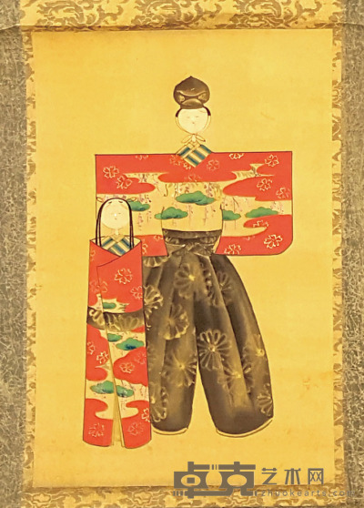 老日本《浮世绘》 33×21cm