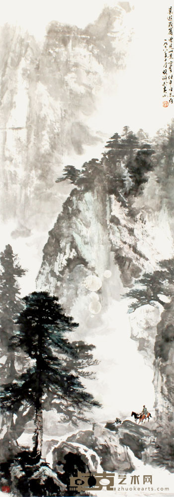 曾晓浒 山水 96×35cm