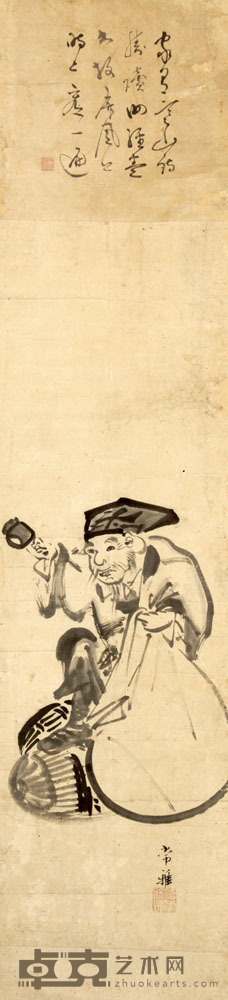 民国人物画 167×27cm