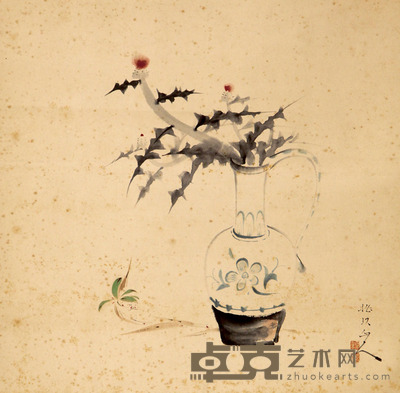 民国《清供图》 40×39cm