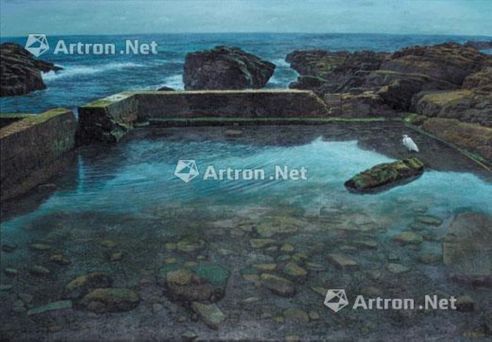 连建兴 海岸 油彩画布