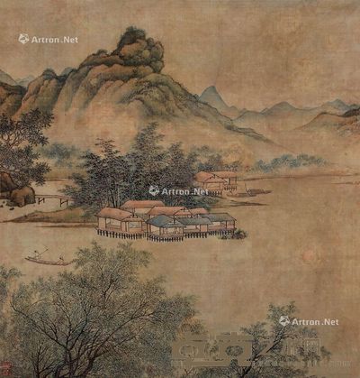 佚名 山水 33.5×32cm